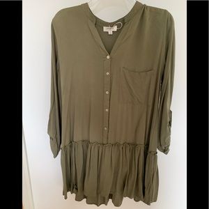Army Green Shift Dress